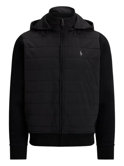 Polo Ralph Lauren Quilted Hooded Jacket In Black