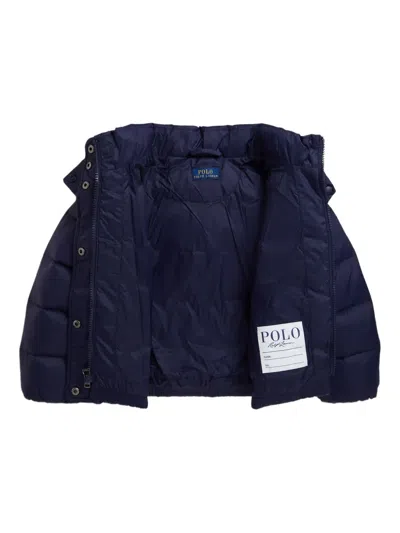Polo Ralph Lauren Kids' Quilted Hooded Puffer Jacket In Black