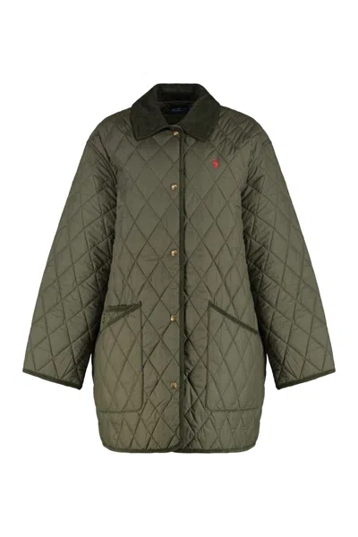 Polo Ralph Lauren Quilted Jacket In Green