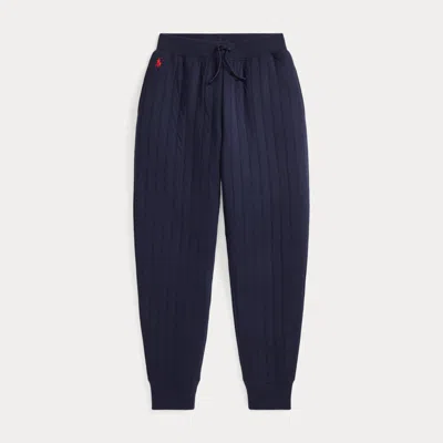 Polo Ralph Lauren Kids' Quilted Jogger Pant In Rl Navy W/ Red Pp