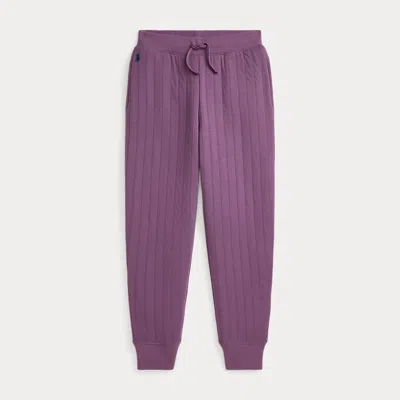 Polo Ralph Lauren Quilted Jogger Pant In Tea Rose W/ Navy Pp
