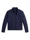 Polo Ralph Lauren Quilted Long-sleeve Jacket In Blue