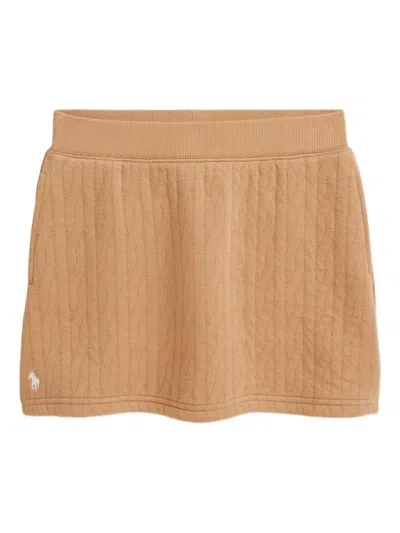 Polo Ralph Lauren Kids' Quilted Mini Skirt In Neutral