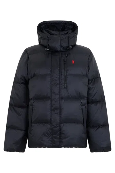 Polo Ralph Lauren Quilted Nylon Down Jacket In Black