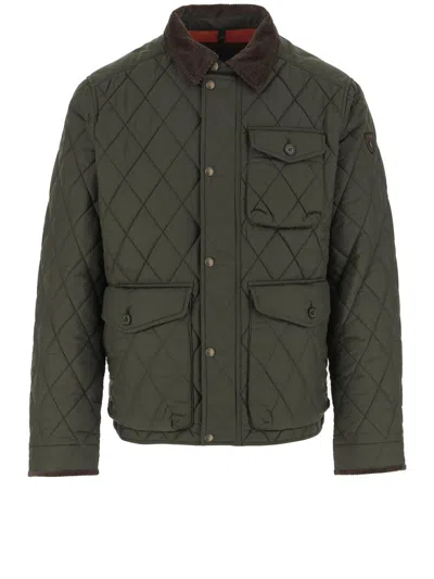 Polo Ralph Lauren Quilted Nylon Jacket In Gray