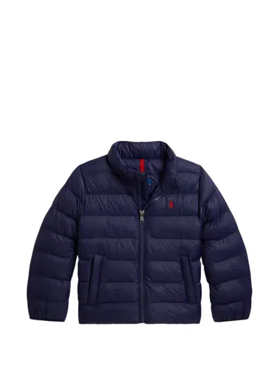 Polo Ralph Lauren Kids' Quilted Packable Jacket In Blue