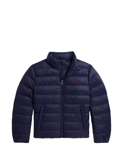 Polo Ralph Lauren Kids' Quilted Packable Jacket In Blue
