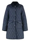 Polo Ralph Lauren Quilted Padded Coat In Blue