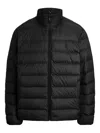 Polo Ralph Lauren The Colden Herringbone Down Jacket In Black