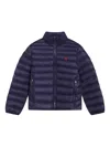Polo Ralph Lauren Navy Down Jacket In Blue