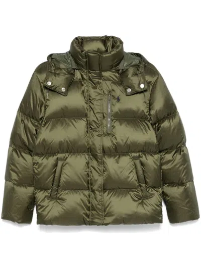 Polo Ralph Lauren Quilted Puffer Jacket In 绿色