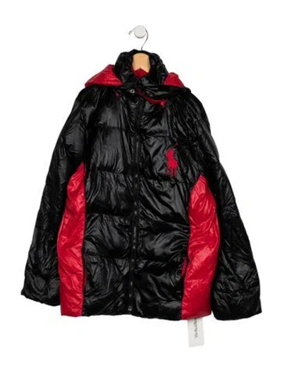 Pre-owned Polo Ralph Lauren Kids' Quilted Puffer Jacket In Black