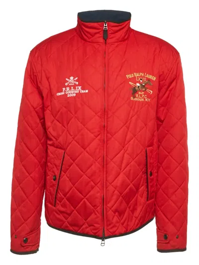 Pre-owned Polo Ralph Lauren Quilted Reversible Jacket In Blue