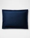 Polo Ralph Lauren Quilted Sateen Argyle Standard Sham In Navy