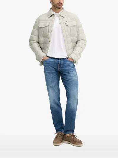 Polo Ralph Lauren Quilted Shirt Jacket In Blue