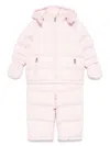 Polo Ralph Lauren Quilted Snowsuit Set In Pink