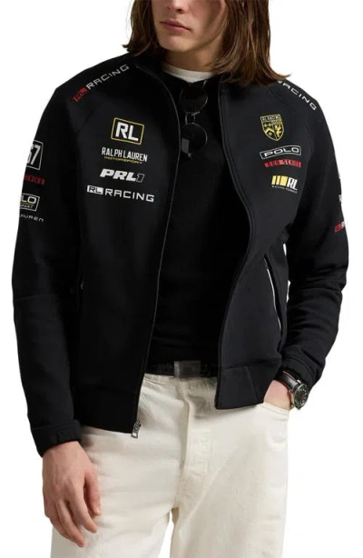 Polo Ralph Lauren Quilted Stretch Double-knit Track Jacket In Multi