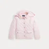 Polo Ralph Lauren Big Girls Quilted Barn Jacket In Hint Of Pink