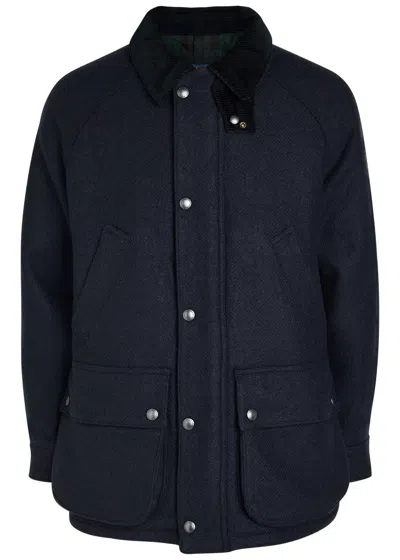 Polo Ralph Lauren Quilted Wool Jacket In Blue
