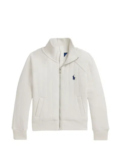Polo Ralph Lauren Quilted Zip-up Jacket In White