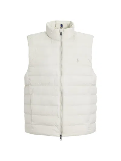 Polo Ralph Lauren Logo-embroidered Quilted Shell Down Gilet In White