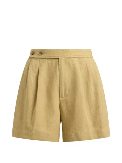 Polo Ralph Lauren Rae Pleated Shorts In Animal Print