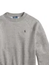 Polo Ralph Lauren Raglan-sleeve Crew-neck Sweatshirt In Gray