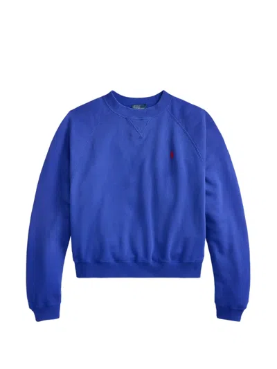Polo Ralph Lauren Raglan Sweatshirt In Blue