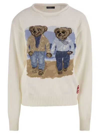 Polo Ralph Lauren Sweatshirt En Coton In White