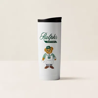 Polo Ralph Lauren Ralph's Coffee Barista Polo Bear Tumbler In White/green