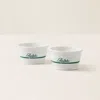 Polo Ralph Lauren Ralph's Coffee Ice Cream Bowl Set In White/green