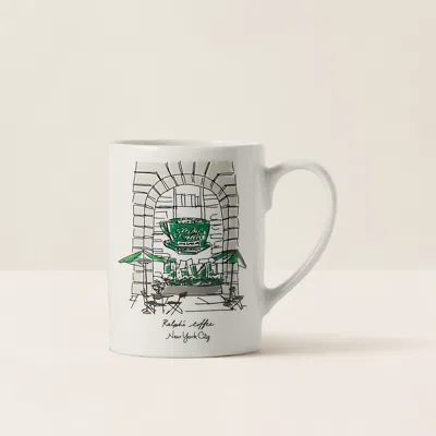Polo Ralph Lauren Ralph's Coffee Madison Avenue Mug In Green/white