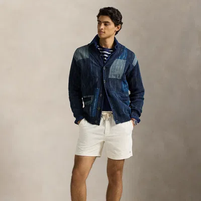 Polo Ralph Lauren Short En Velours Côtelé In White