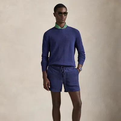 Polo Ralph Lauren 6-inch Polo Prepster Linen Short In Newport Navy