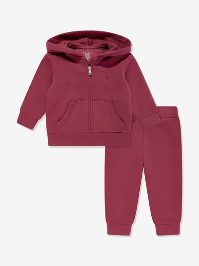 Polo Ralph Lauren Ralph Lauren Baby Boys Logo Tracksuit In Red