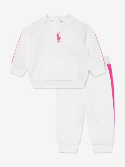 Polo Ralph Lauren Ralph Lauren Baby Girls Big Pony Tracksuit In White
