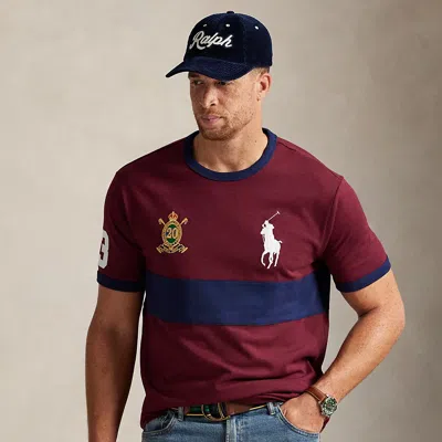 Polo Ralph Lauren Ralph Lauren Big Pony 20th Anniversary Crest T-shirt In Burgundy