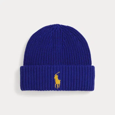 Polo Ralph Lauren Kids' Ralph Lauren Big Pony Cotton Hat In Blue