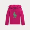 Polo Ralph Lauren Ralph Lauren Big Pony Cotton Hooded Sweater In Pink