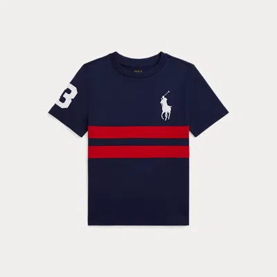 Polo Ralph Lauren Kids' Ralph Lauren Big Pony Cotton Jersey Tee In Blue