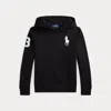Polo Ralph Lauren Toddler And Little Boys Big Pony Fleece Hoodie In Black