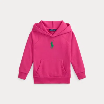 Polo Ralph Lauren Kids' Ralph Lauren Big Pony Fleece Hoodie In Pink