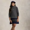 Polo Ralph Lauren Dress With Logo In Gray
