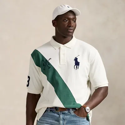 Polo Ralph Lauren Ralph Lauren Big Pony Mesh Polo Shirt In Neutral