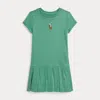 Polo Ralph Lauren Ralph Lauren Big Pony Pleated Cotton Jersey Dress
