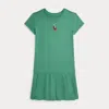 Polo Ralph Lauren Ralph Lauren Big Pony Pleated Cotton Jersey Dress