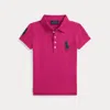 Polo Ralph Lauren Ralph Lauren Big Pony Stretch Mesh Polo Shirt In Pink