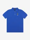 Polo Ralph Lauren Boy's Polo Bear Embroidered Polo Shirt In Blue