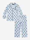 Polo Ralph Lauren Boys Blue Striped Cotton Pyjamas In Blue