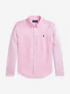 Polo Ralph Lauren Ralph Lauren Boys Linen Shirt In Pink